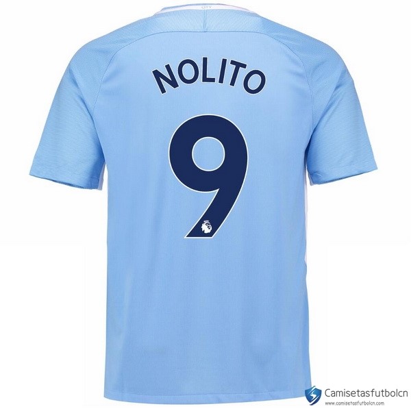 Camiseta Manchester City Primera equipo Nolito 2017-18